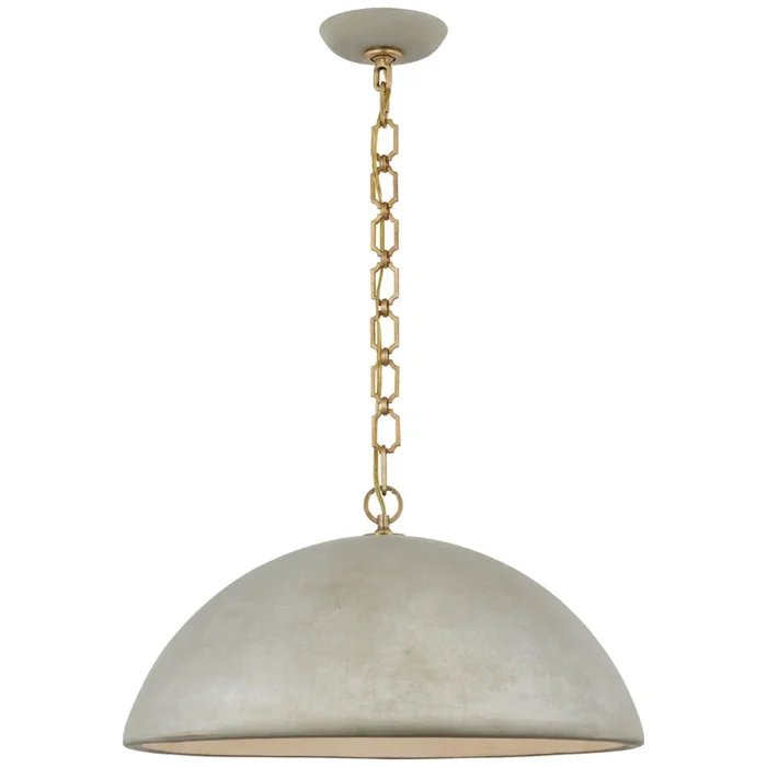 Suzanne Kasler Elliot Extra Large Pendant in Portland Gray Ceiling Light W23″ x H12″SK 5354PGY