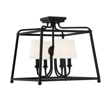 Sylvan Four Light Semi Flush Mount (2243-BF)