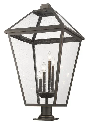 Talbot Four Light Outdoor Pier Mounted Fixture (579PHXLXR-533PM-ORB)