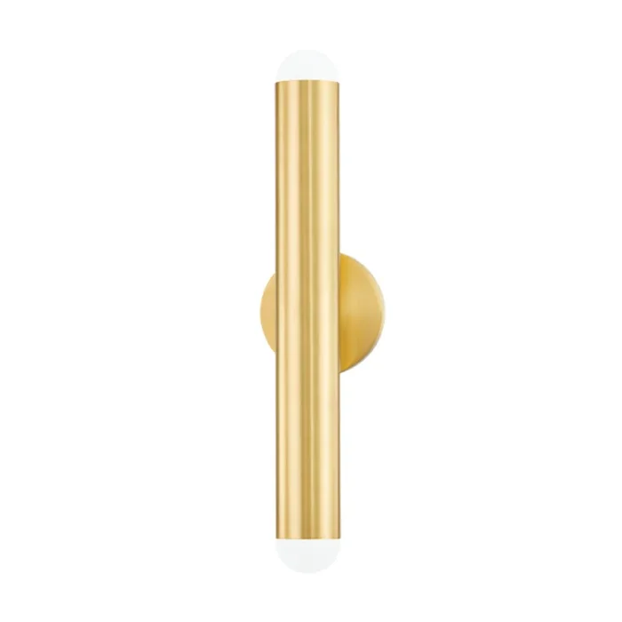 Taylor 2-Light Wall Sconce in Aged Brass 8L x 4.75W x 18.5HH602102-AGB