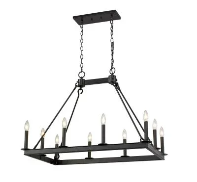 Ten Light Linear Chandelier9364926