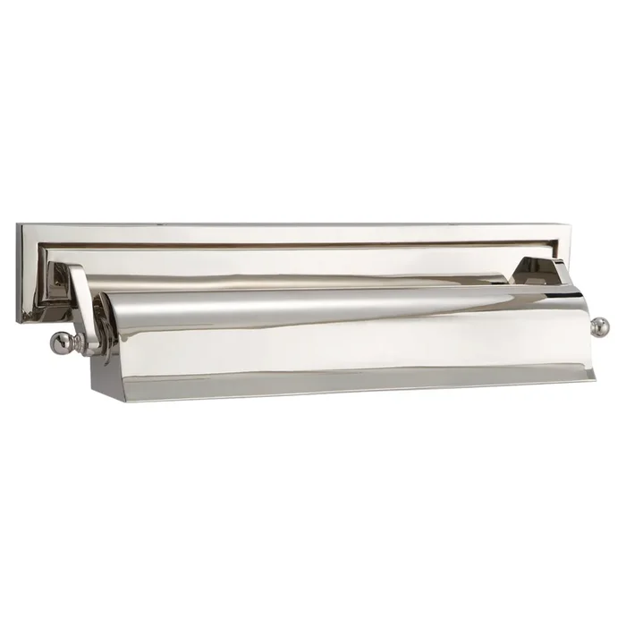 Thomas O’Brien Library 16″ Picture Light in Polished Nickel Wall Light W17.5″ x H4″TOB 2605PN