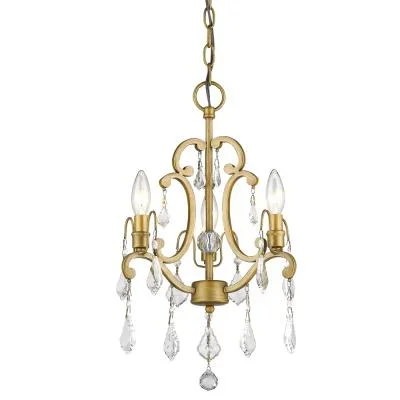Three Light Mini Chandelier/Semi-Flush Mount754691