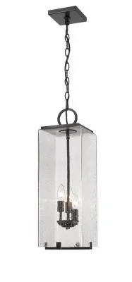 Three Light Outdoor Chain Mount Ceiling Fixture2219362