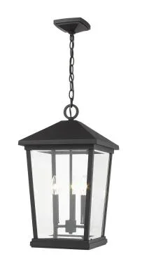Three Light Outdoor Chain Mount Ceiling Fixture872687