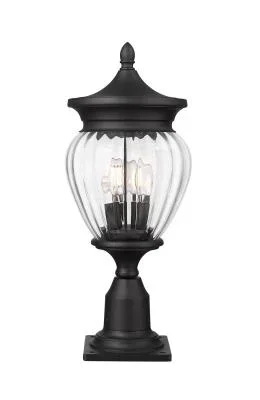 Three Light Outdoor Pier Mounted Fixture6739177
