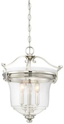 Three Light Pendant (Convertible To Semi Flush)383438