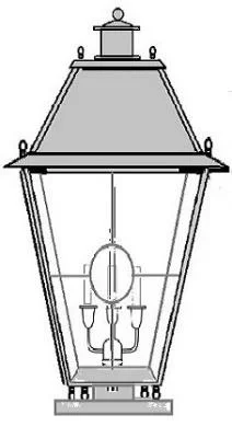 Three Light Pier Mount2297724