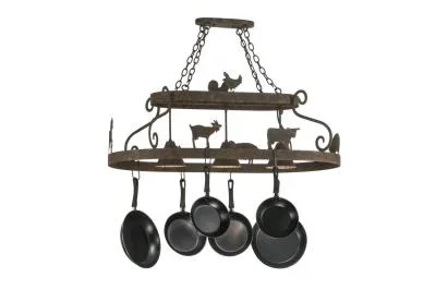 Three Light Pot Rack086250