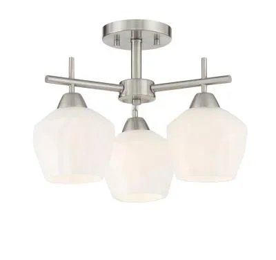 Three Light Semi Flush / Chandelier8814224