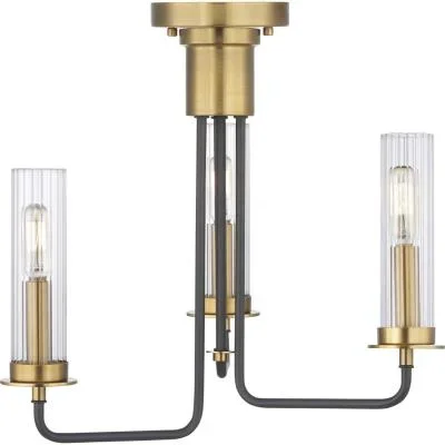 Three Light Semi-Flush Convertible758120