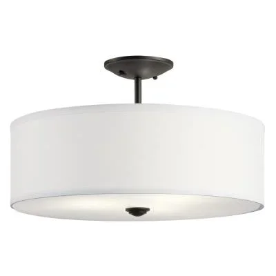 Three Light Semi Flush Mount040874