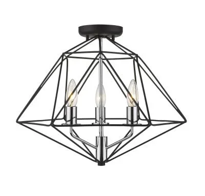 Three Light Semi Flush Mount115045