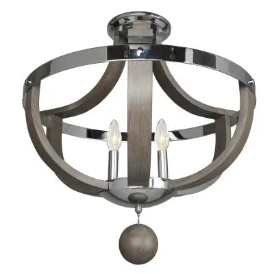 Three Light Semi Flush Mount165062