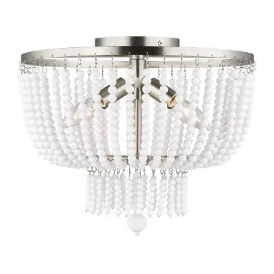 Three Light Semi-Flush Mount4454457
