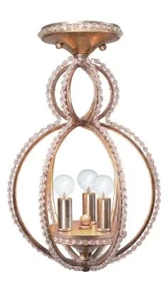 Three Light Semi Flush Mount448518
