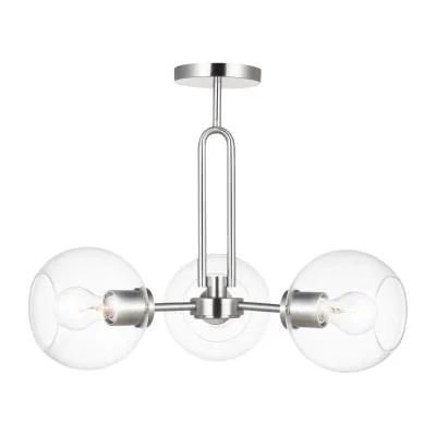 Three Light Semi-Flush Mount6303875