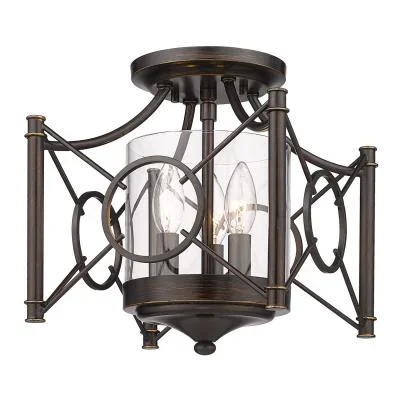 Three Light Semi-Flush Mount6365933