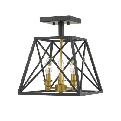 Three Light Semi Flush Mount778622