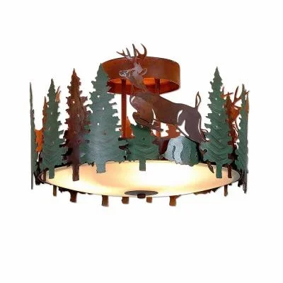 Three Light Semi-Flush Mount831994