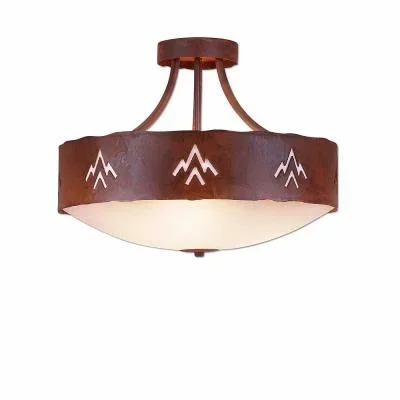 Three Light Semi-Flush Mount833365