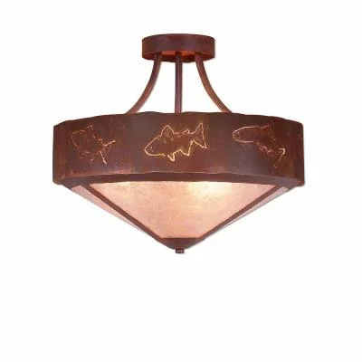 Three Light Semi-Flush Mount833722