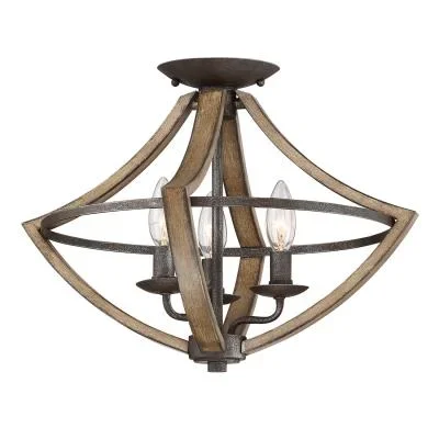 Three Light Semi Flush Mount839019
