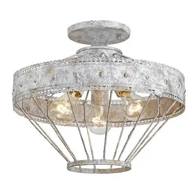 Three Light Semi-Flush Mount878938