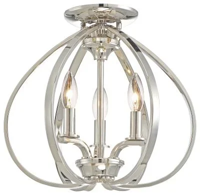 Three Light Semi Flush Mount933542