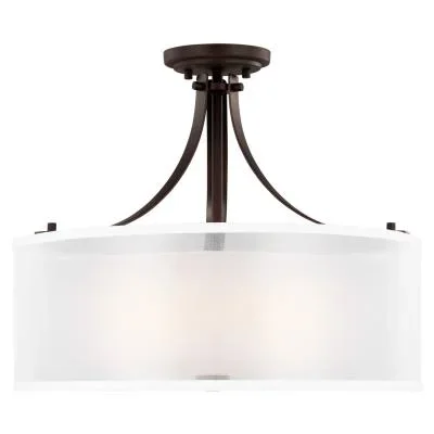 Three Light Semi-Flush Mount943353