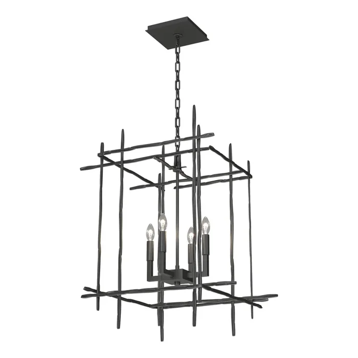 Tura 4-Light Medium Chandelier 4-Light in Black101316-SKT-10