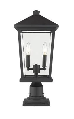 Two Light Outdoor Pier Mounted Fixture714123