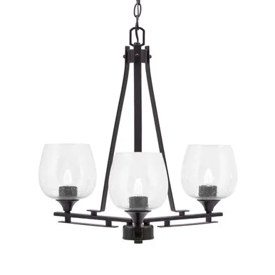 Uptowne Three Light Chandelier (323-DG-4810)