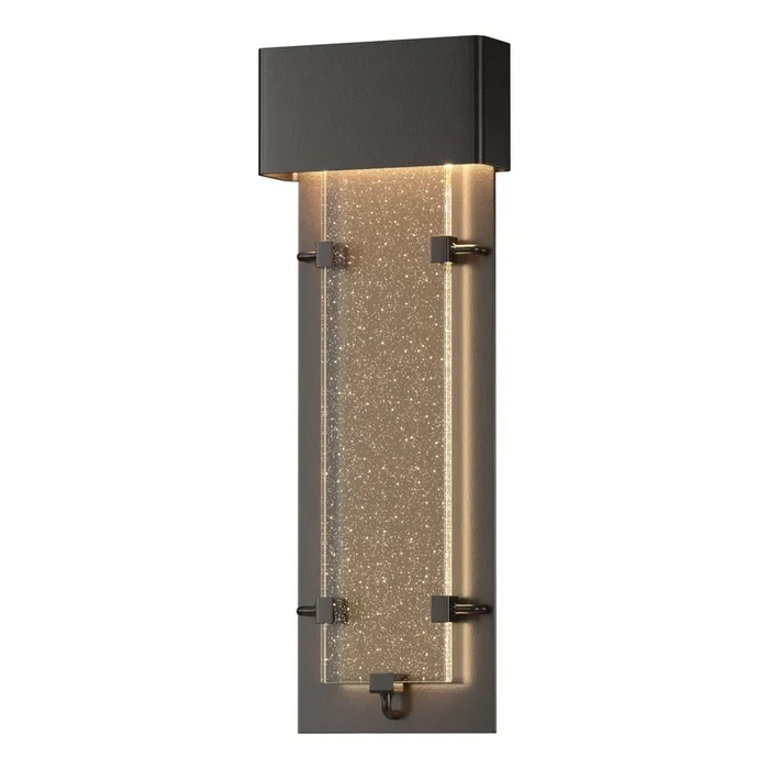 Ursa Large LED Outdoor Sconce LED Seeded Clear Glass (II) in Coastal Oil Rubbed Bronze302503-LED-14-II0397