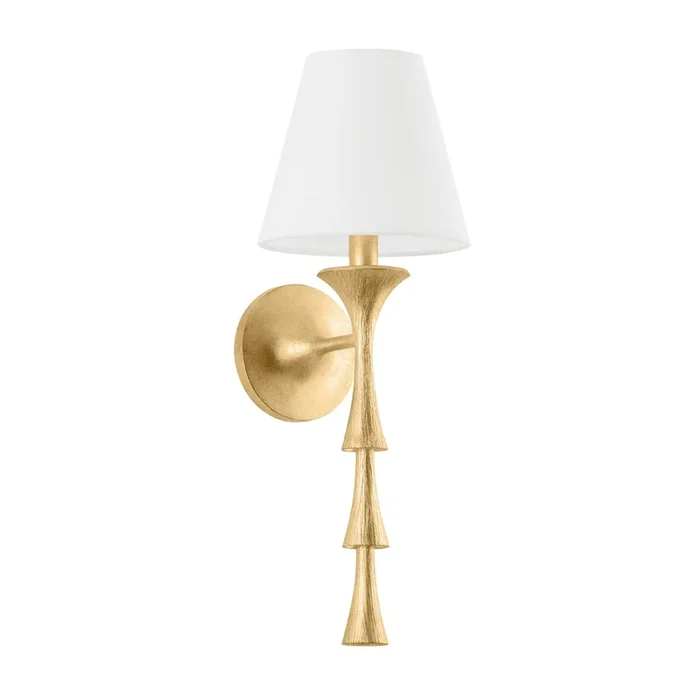 Vails Gate 1-Light Wall Sconce in Vintage Gold Leaf 7L x 7W x 20.5H4521-VGL