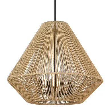 Valentina Four Light Pendant (6937-4P BLK-NR)