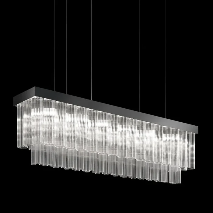 VE 1152/S6 LN | 6-Light Modern Glass ChandelierVE 11-1493