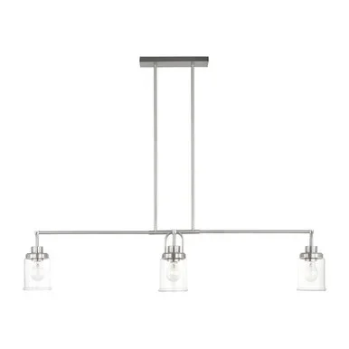 Visual Comfort Studio Anders Four Light Chandelier in Brushed Nickel – GLC1184BS