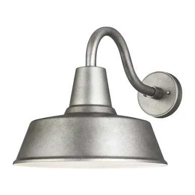 Visual Comfort Studio Barn Light One Light Outdoor Wall Lantern in Weathered Pewter – 8737401-57
