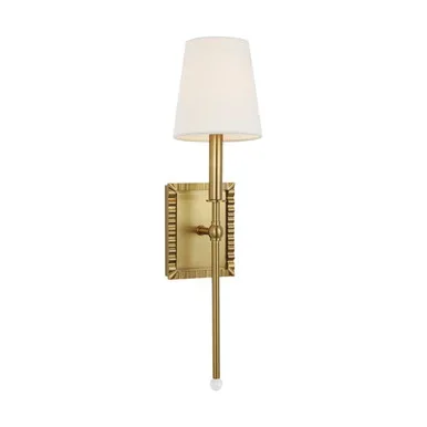 Visual Comfort Studio Baxley One Light Wall Sconce in Burnished Brass – AW1051BBS