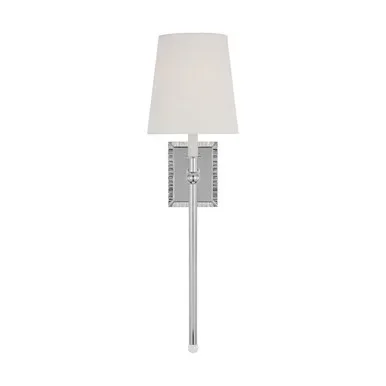 Visual Comfort Studio Baxley One Light Wall Sconce in Polished Nickel – AW1211PN