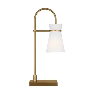 Visual Comfort Studio Binx One Light Table Lamp in Satin Brass – DJT1081SB1