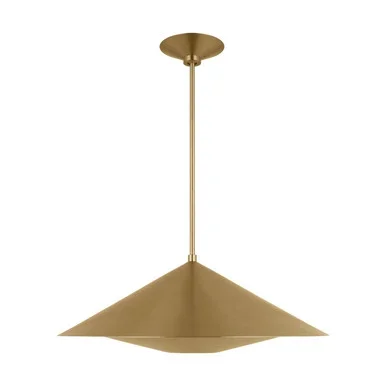 Visual Comfort Studio Echo One Light Pendant in Burnished Brass – KP1171BBS