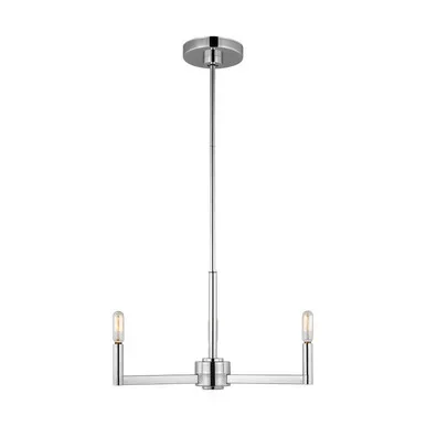 Visual Comfort Studio Fullton LED Chandelier in Chrome – 3164203EN-05