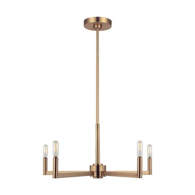 Visual Comfort Studio Fullton LED Chandelier in Satin Brass – 3164205EN-848