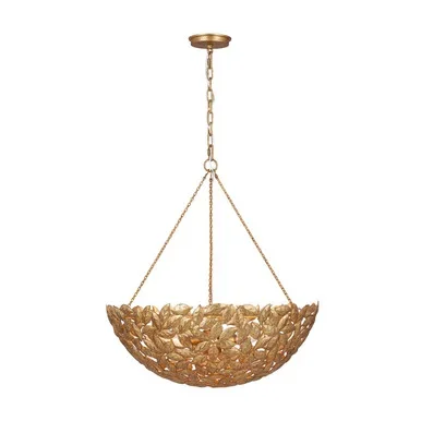Visual Comfort Studio Kelan Six Light Pendant in Antique Gild – AP1186ADB