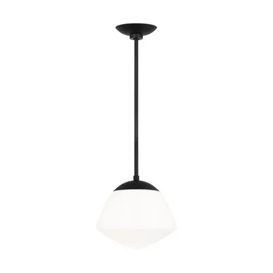 Visual Comfort Studio Milne One Light Pendant in Midnight Black – EP1351MBK