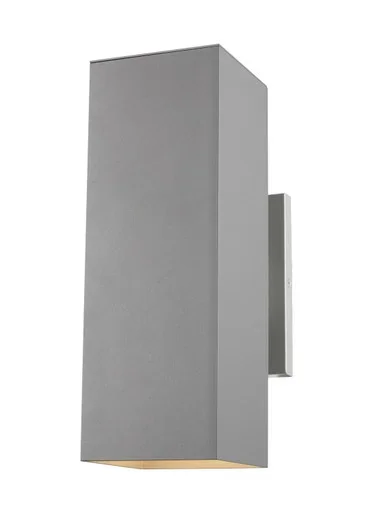 Visual Comfort Studio Pohl Two Light Outdoor Wall Lantern in Painted Brushed Nickel – 8631702EN3-753