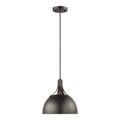 Visual Comfort Studio Rockland One Light Pendant in Bronze – 6524201EN3-710