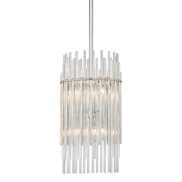 Wallis 6-Light Pendant in Polished Nickel 10.5L x 10.5W x 19.75H6310-PN